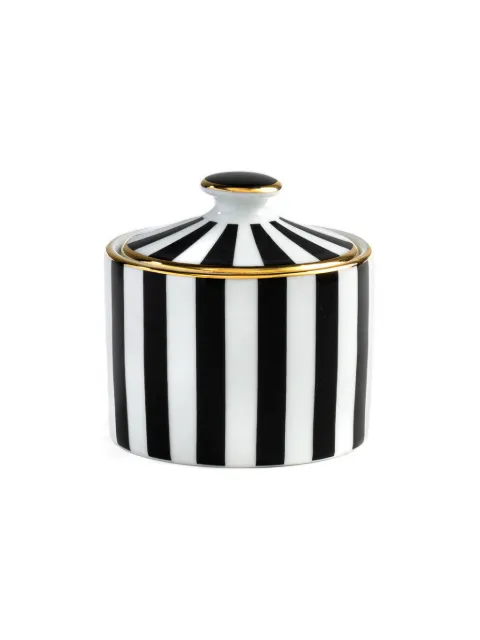 Simone Guidarelli Home striped sugar bowl