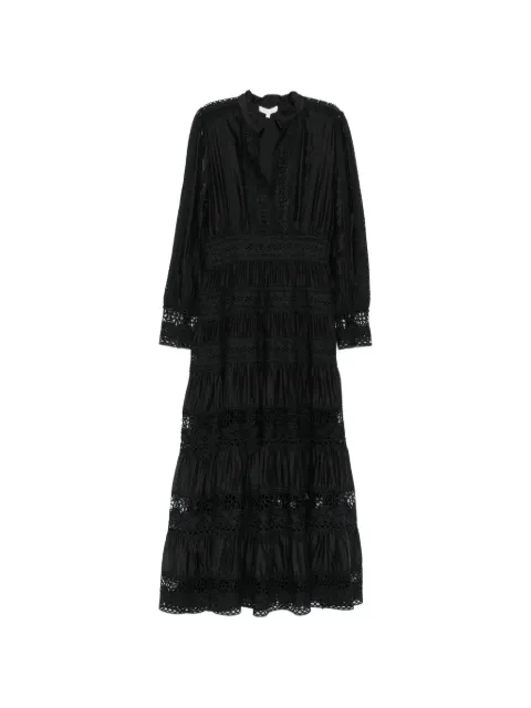 Paper Lace lace-insert tiered maxi dress