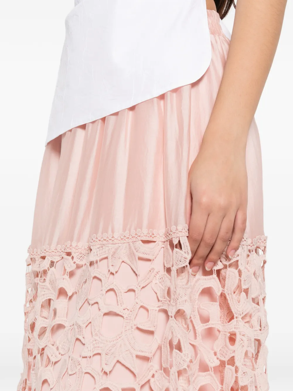 Paper Lace ラッフル マキシスカート | ピンク | FARFETCH JP