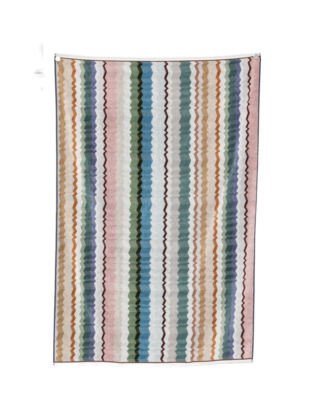 Missoni Zigzag-pattern Towel In Neutral