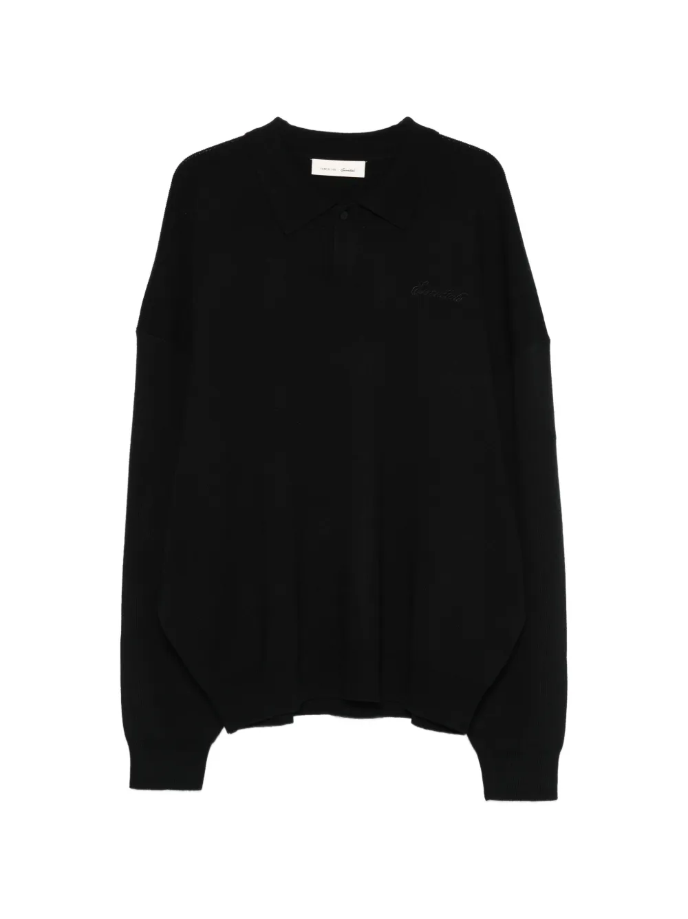 FEAR OF GOD ESSENTIALS Signature 90s logo-embroidered polo shirt - Nero