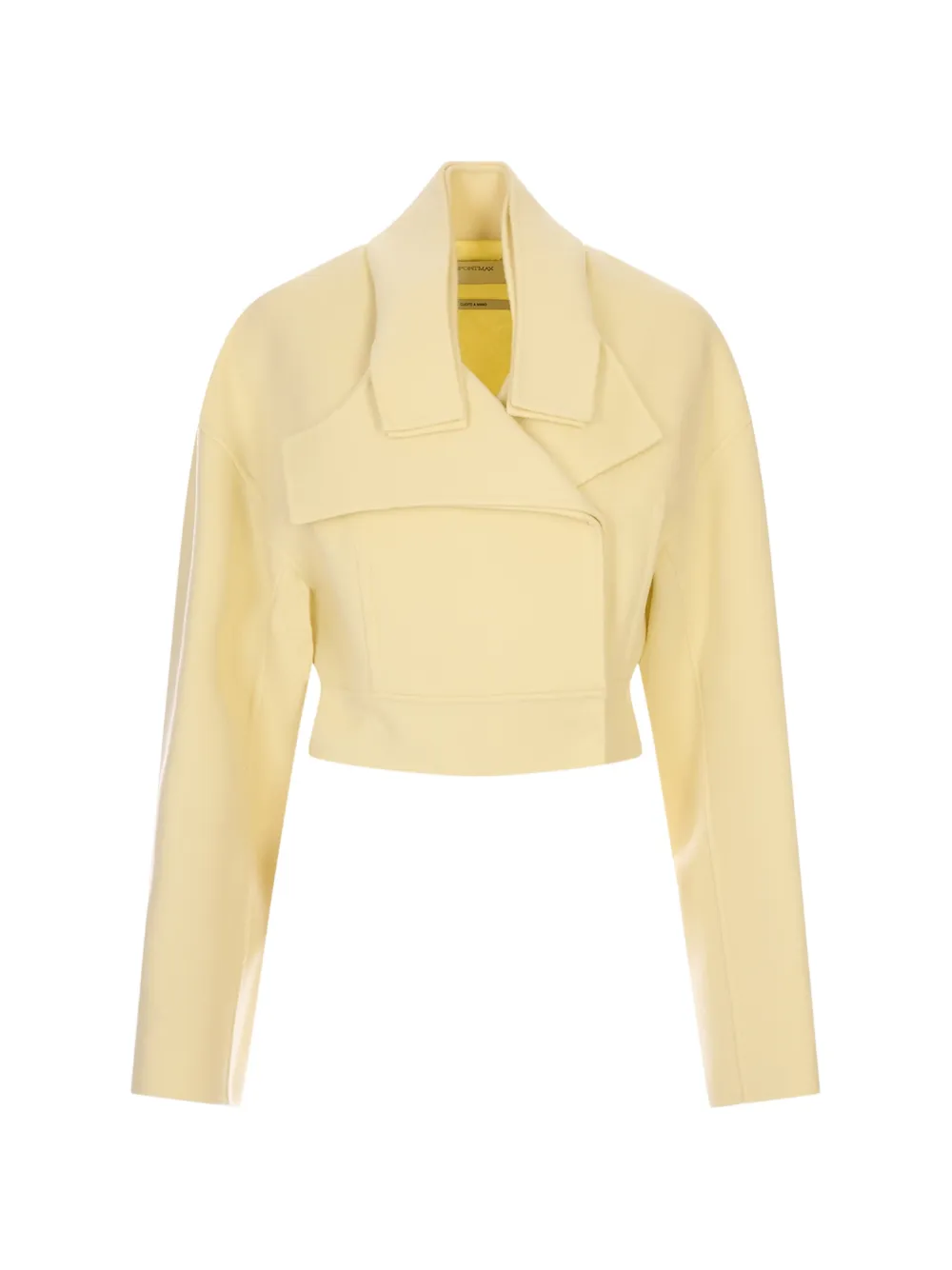 Sportmax wool cropped jacket - Yellow