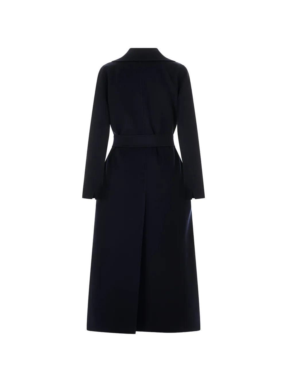 'S Max Mara Jas met ceintuur en enkele rij knopen Blauw