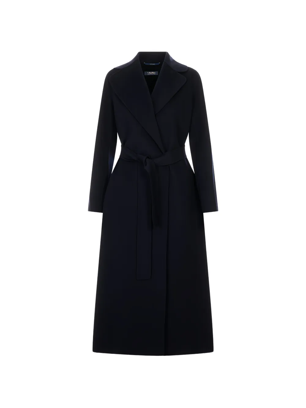 'S Max Mara belted wrap single breasted coat - Blue