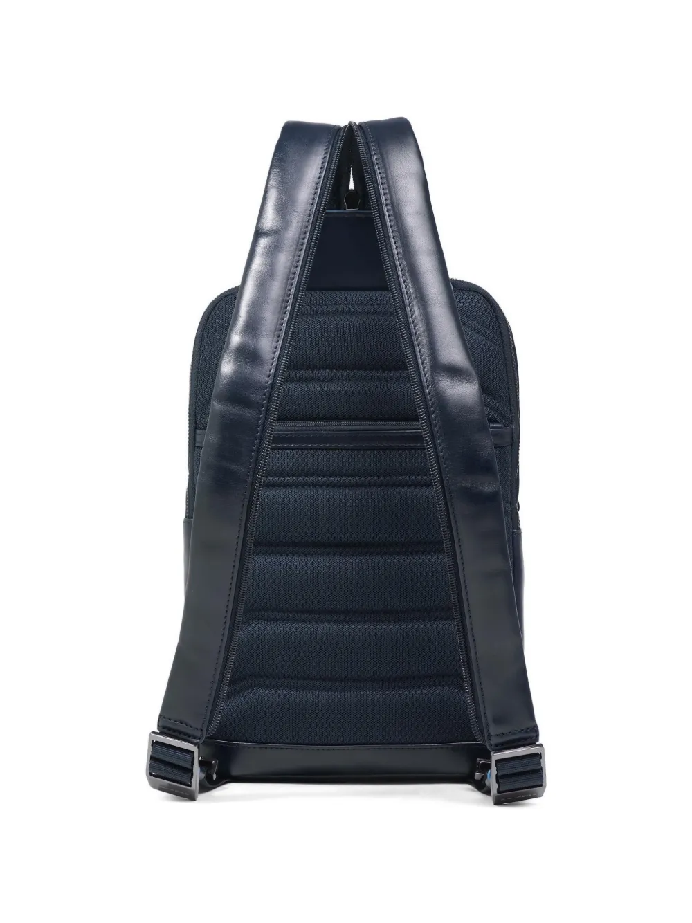 PIQUADRO Convertible leren schoudertas Blauw