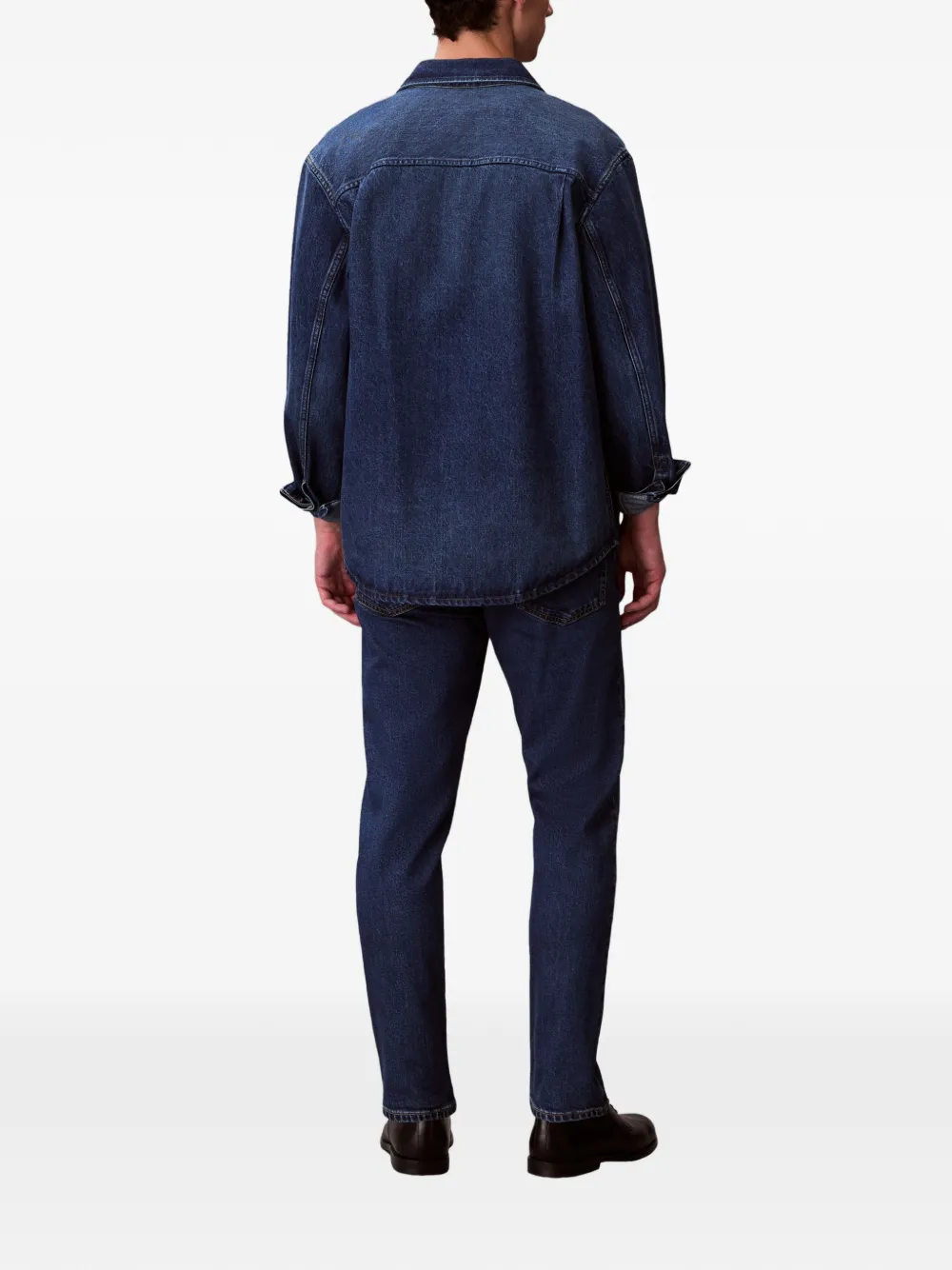  Calvin Klein Vaqueros Con Parche Del Logo - Azul 