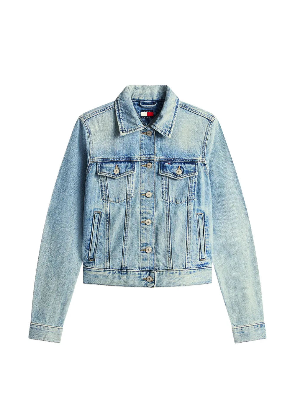 Tommy Hilfiger faded-effect denim jacket - Blu