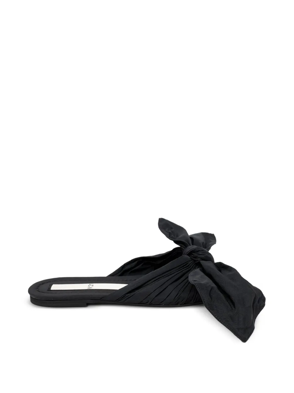 Nº21 bow flat sandals - Nero