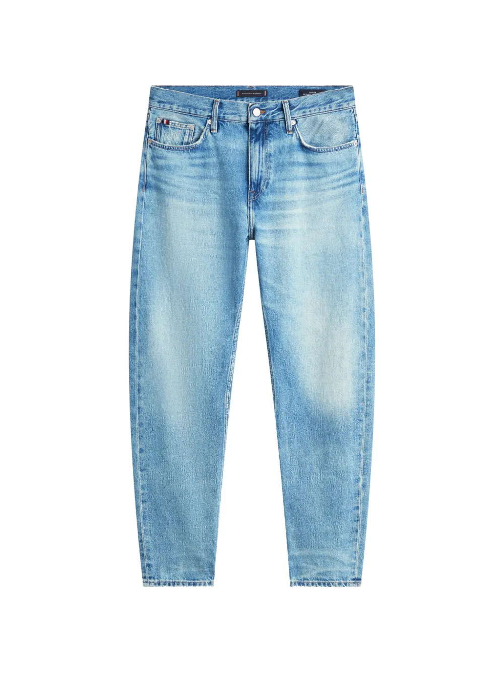 Tommy Hilfiger Harlem regular-fit faded-effect straight-leg denim jeans - Blau