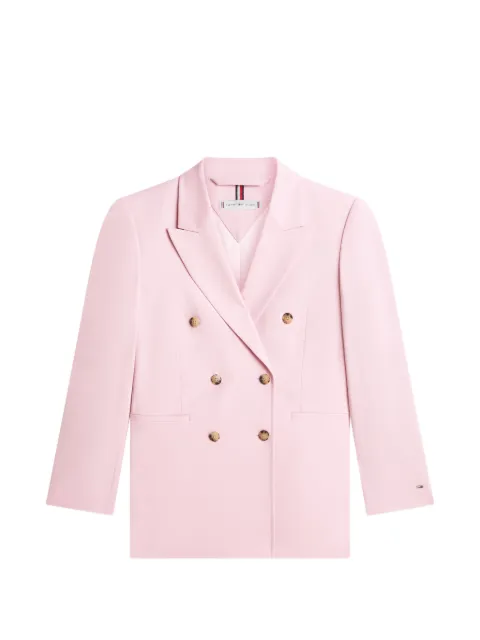 Tommy Hilfiger 타임리스 울 혼방 더블 브레스티드 블레이저