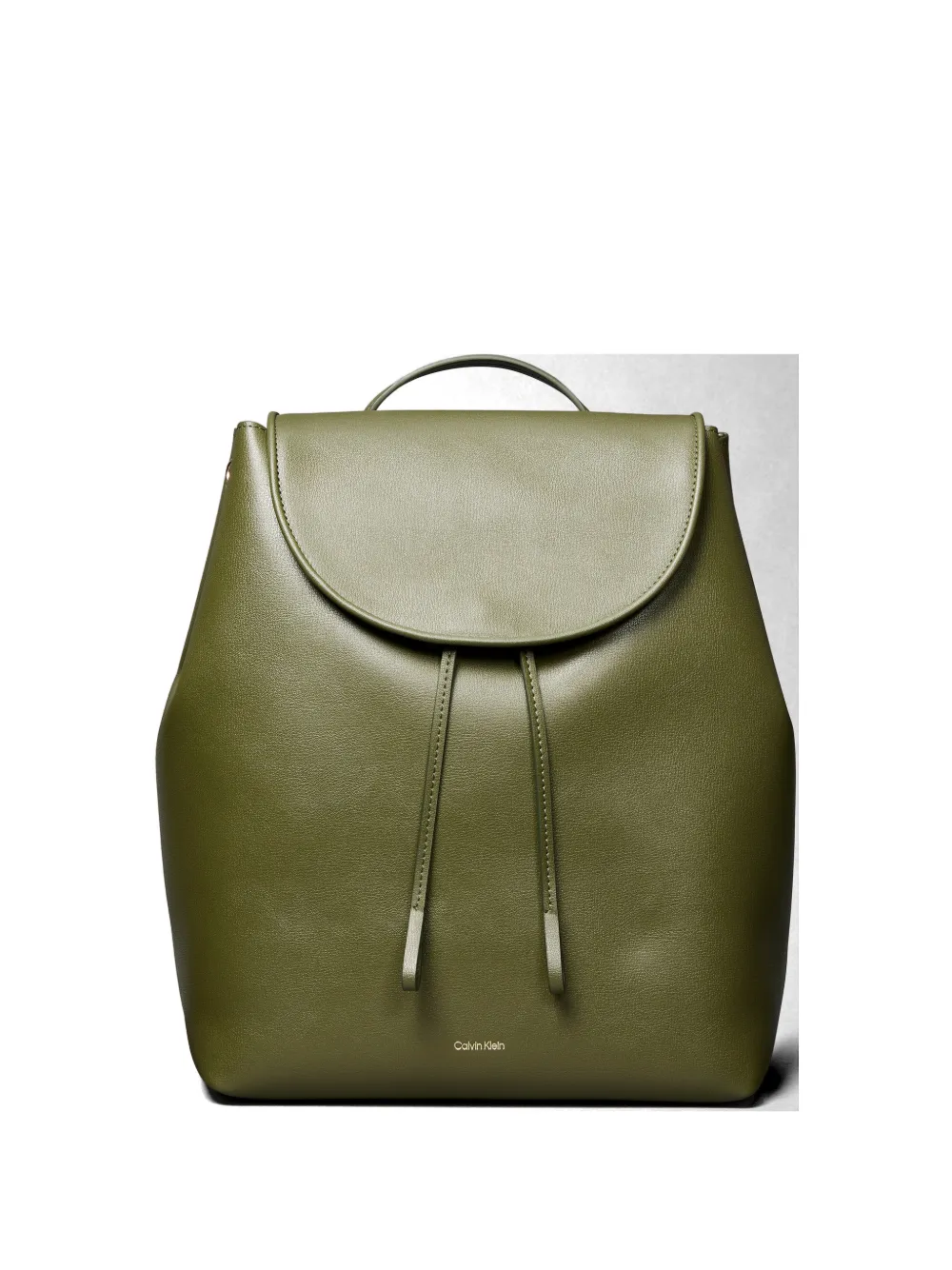 Calvin Klein drawstring foldover-top backpack - Verde
