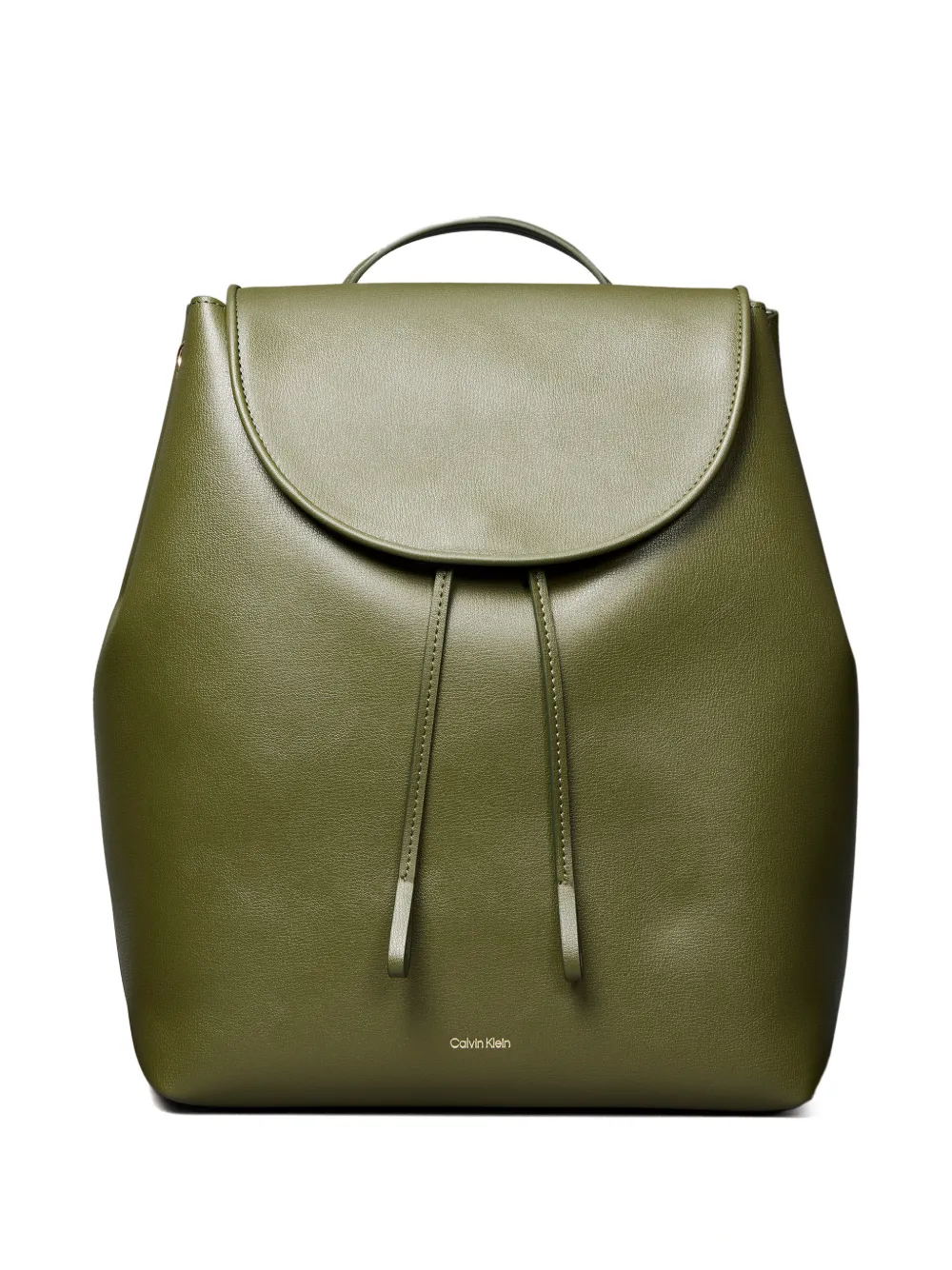 Calvin Klein drawstring foldover-top backpack - Verde