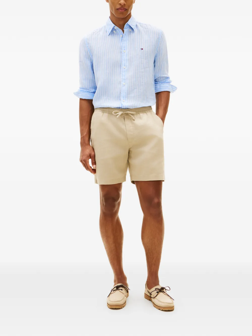 Tommy Hilfiger Shorts met trekkoord Beige
