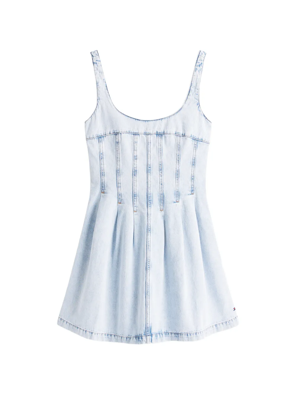 Tommy Jeans corset-style pleated mini dress - Blu