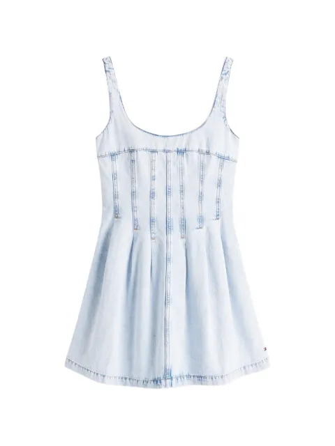 Tommy Jeans corset-style pleated mini dress