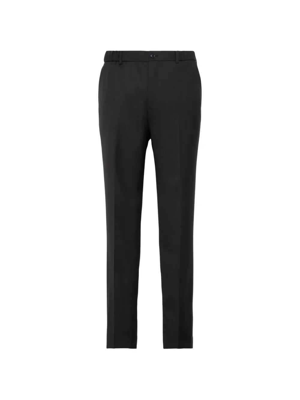 Calvin Klein pressed-crease elasticated-waist trousers - Schwarz