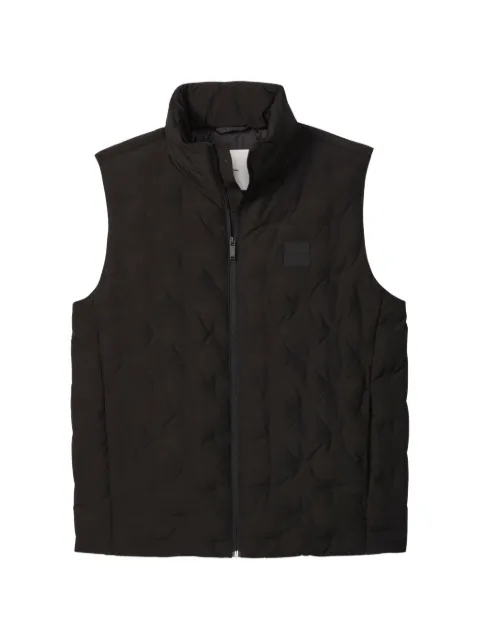 Calvin Klein quilted logo-patch gilet