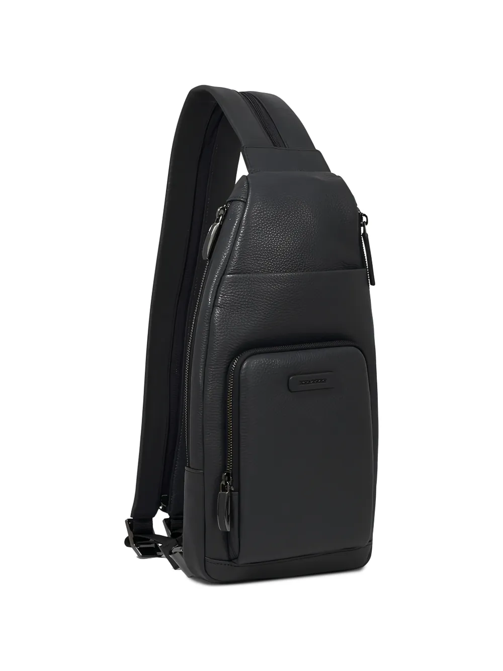 PIQUADRO Modus Restyling leren sling tas Zwart