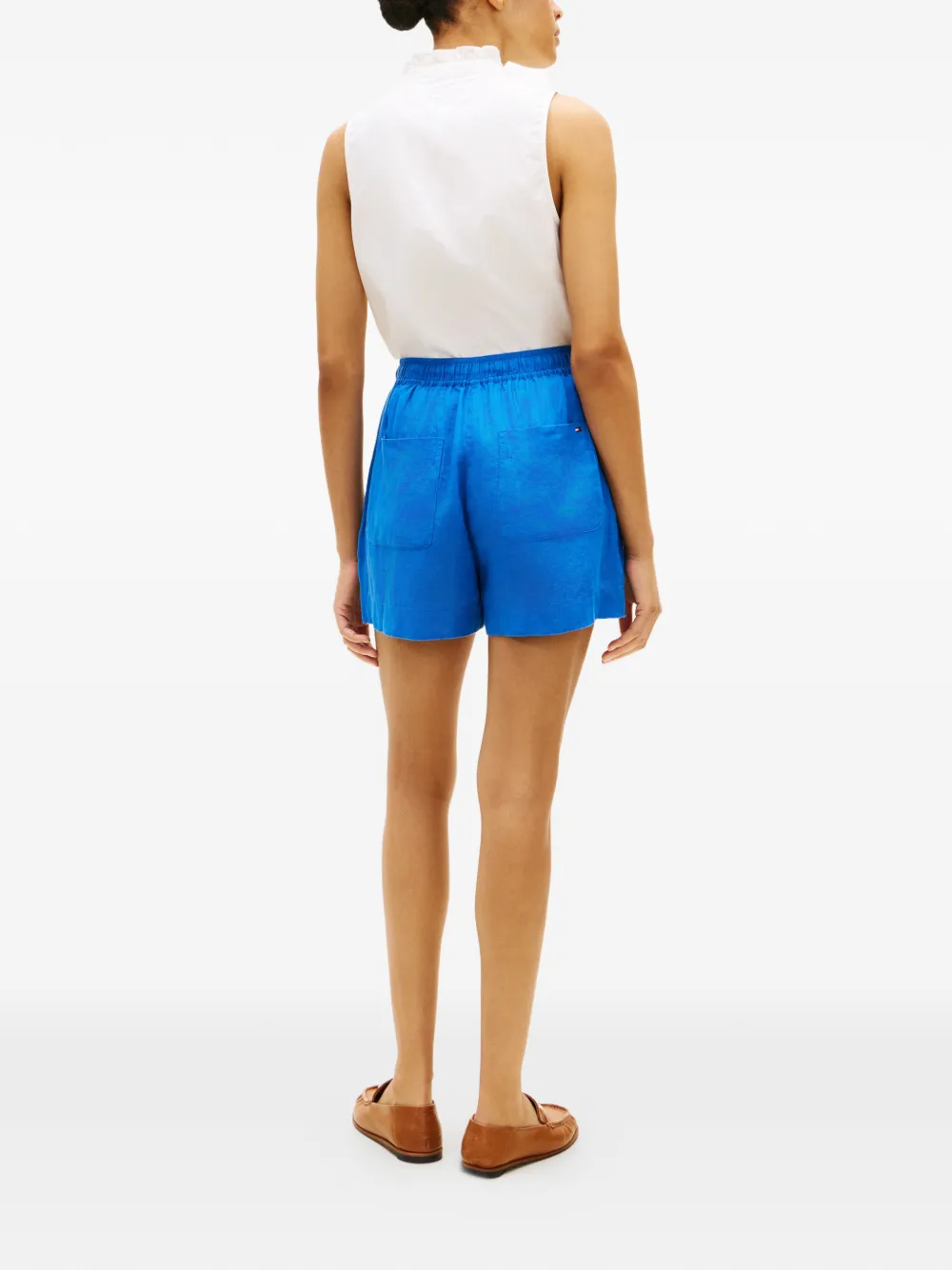 Tommy Hilfiger Shorts met trekkoordtaille Blauw