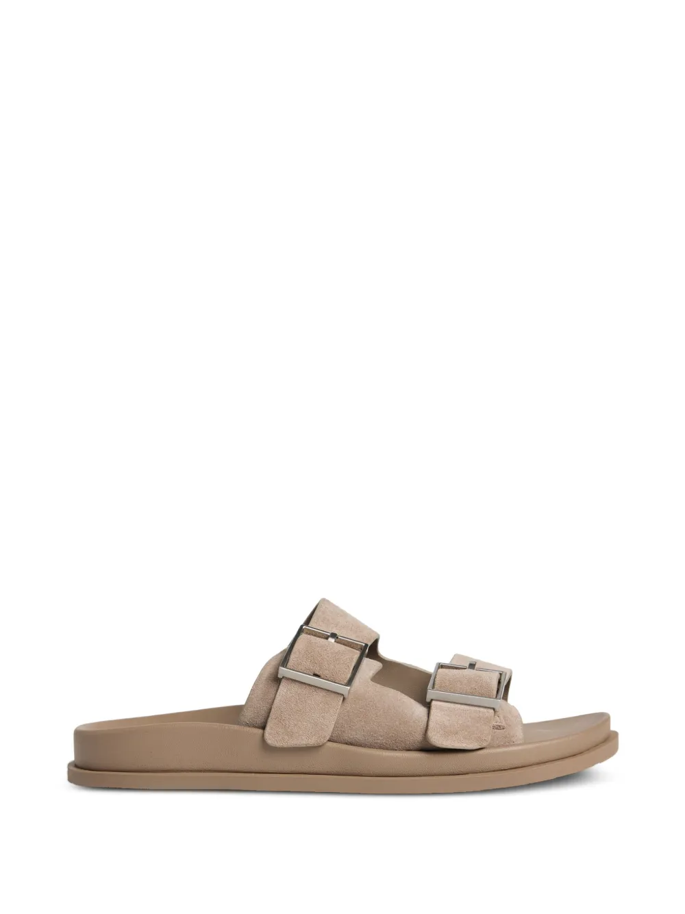 Calvin Klein buckle-fastening double-strap slippers - Toni neutri