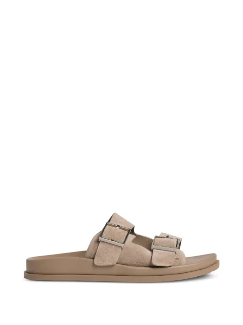 Calvin Klein buckle-fastening double-strap slippers