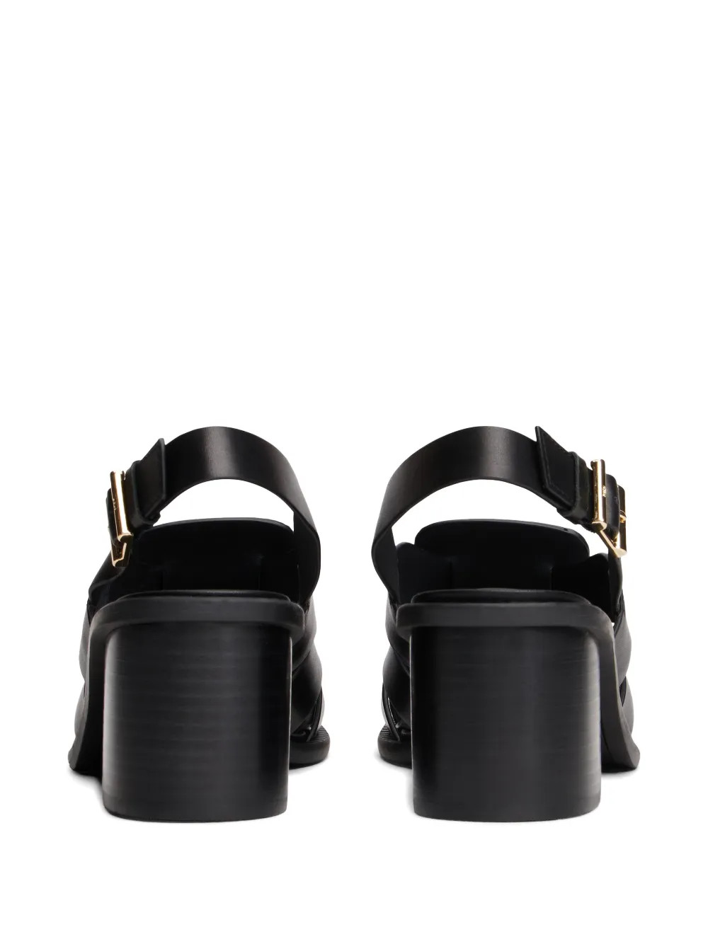 Tommy Hilfiger crest block sandals Zwart