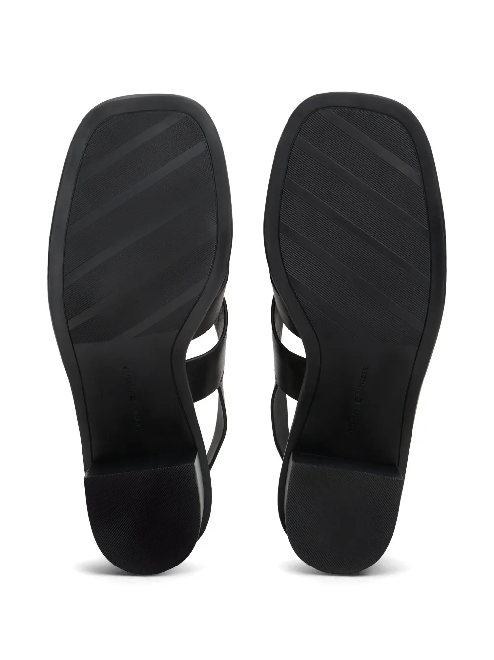 Tommy Hilfiger crest block sandals Zwart