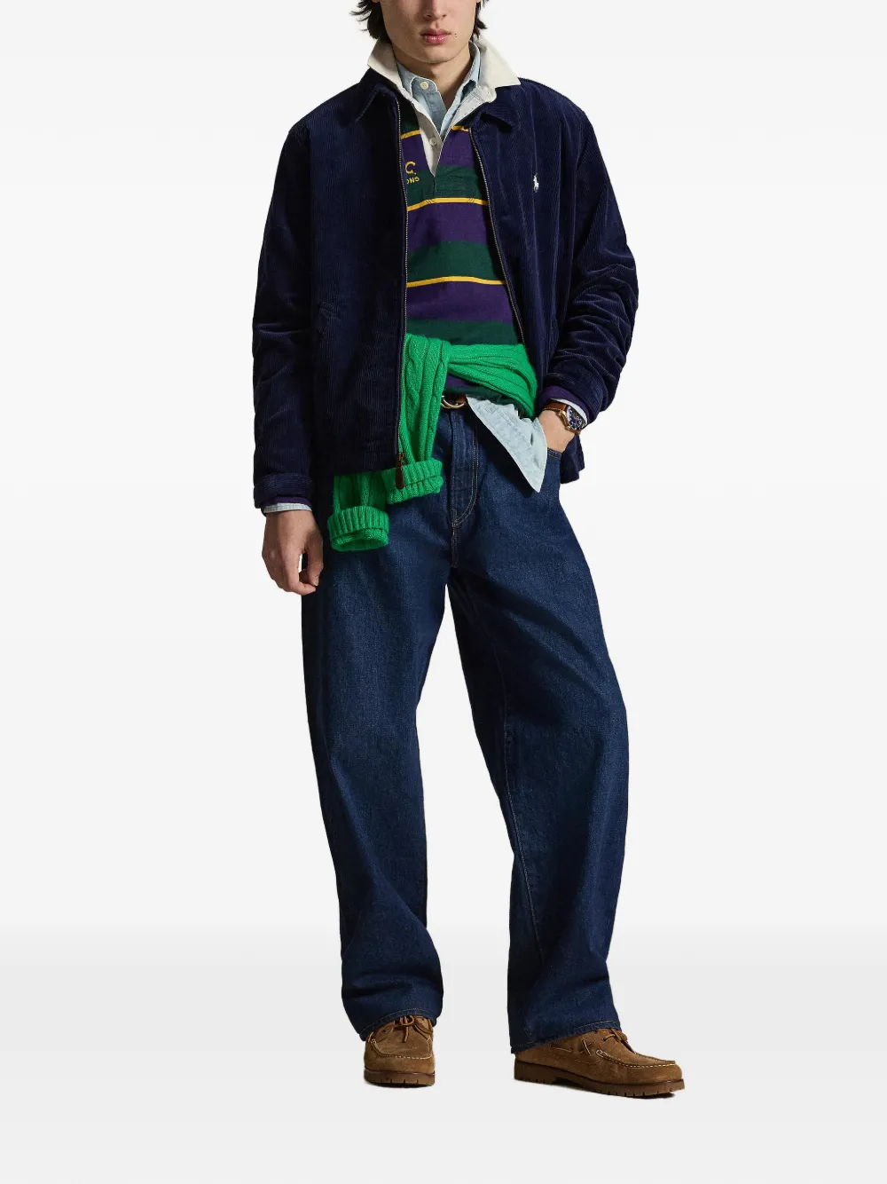 Polo Ralph Lauren Wynton ribfluwelen lichtgewicht jack Blauw