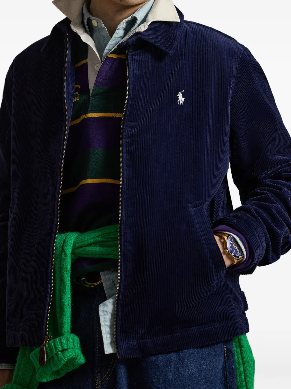 Polo Ralph Lauren Wynton ribfluwelen lichtgewicht jack Blauw