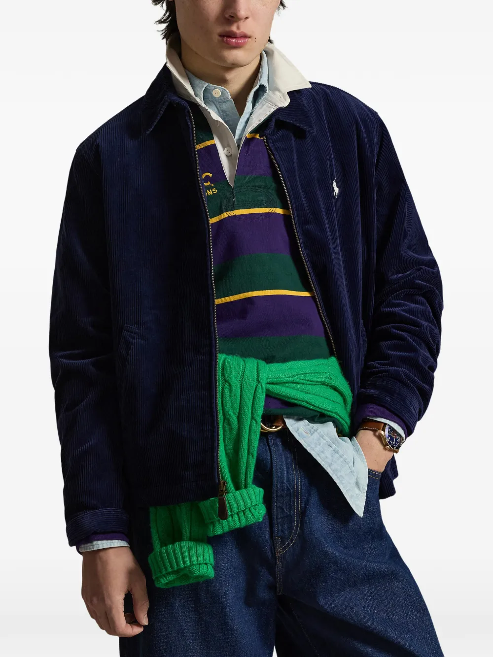 Polo Ralph Lauren Wynton ribfluwelen lichtgewicht jack Blauw