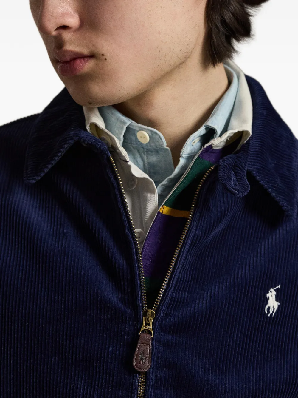 ジャケット・アウター Special Ralph Lauren corduroy Harrington Polo Ralph Lauren The Wynton Corduroy Jacket | Blue | FARFETCH