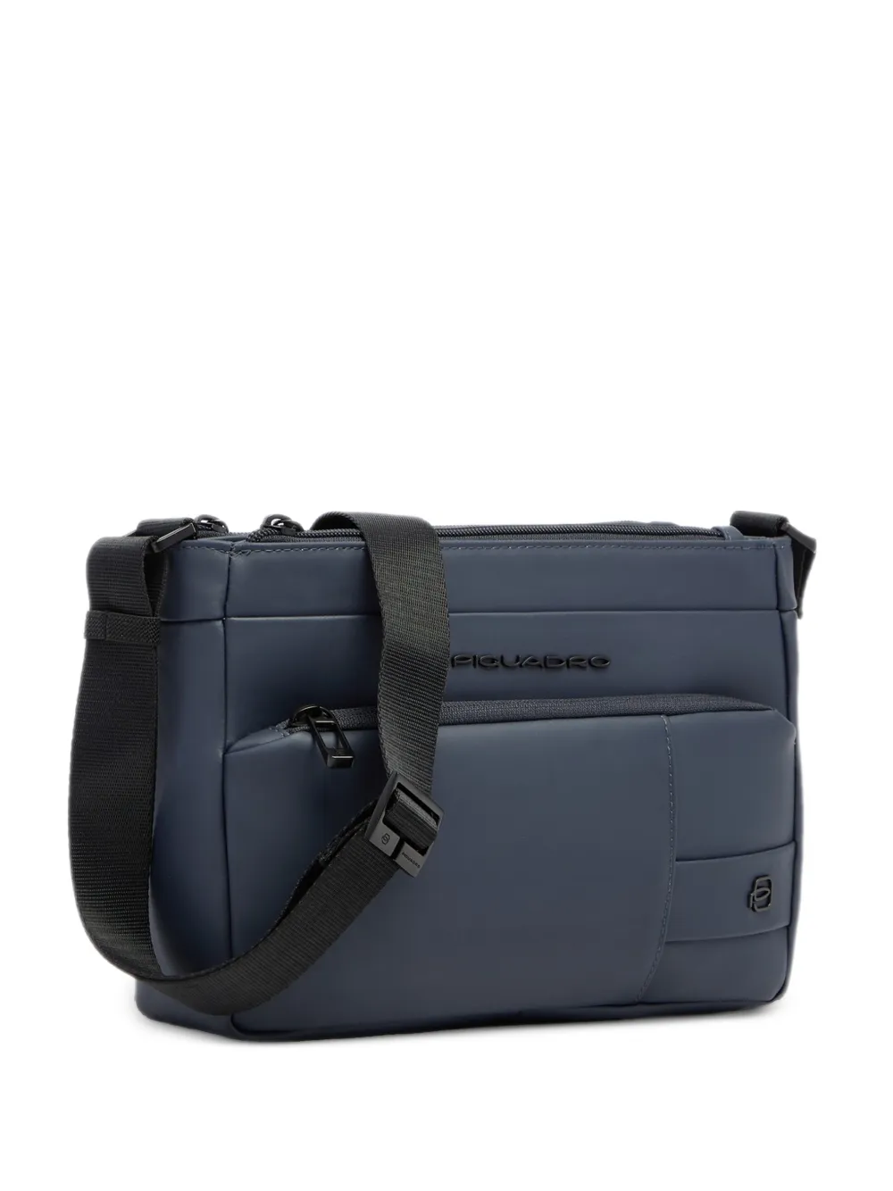 PIQUADRO water-resistant logo-plaque shoulder bag - Blau