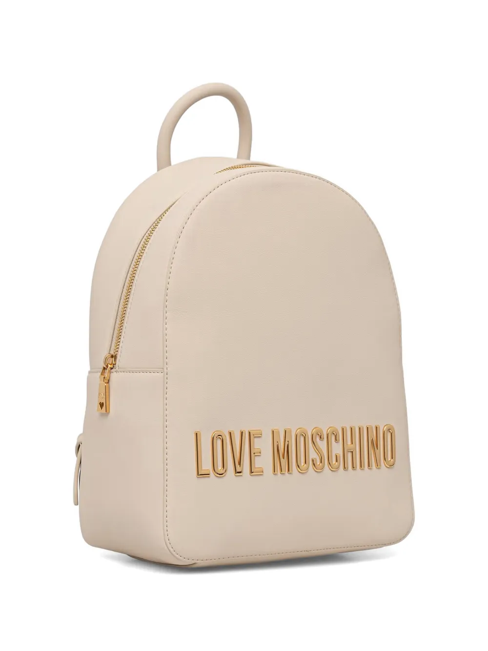 Love Moschino Rugzak met logoplakkaat Beige