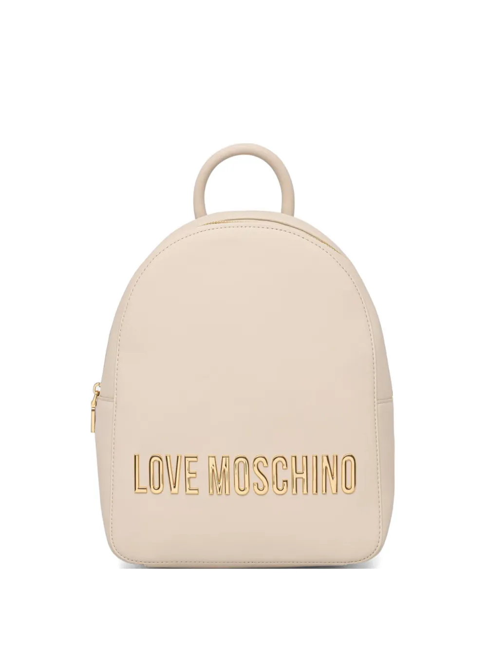 Love Moschino logo-plaque backpack - Toni neutri