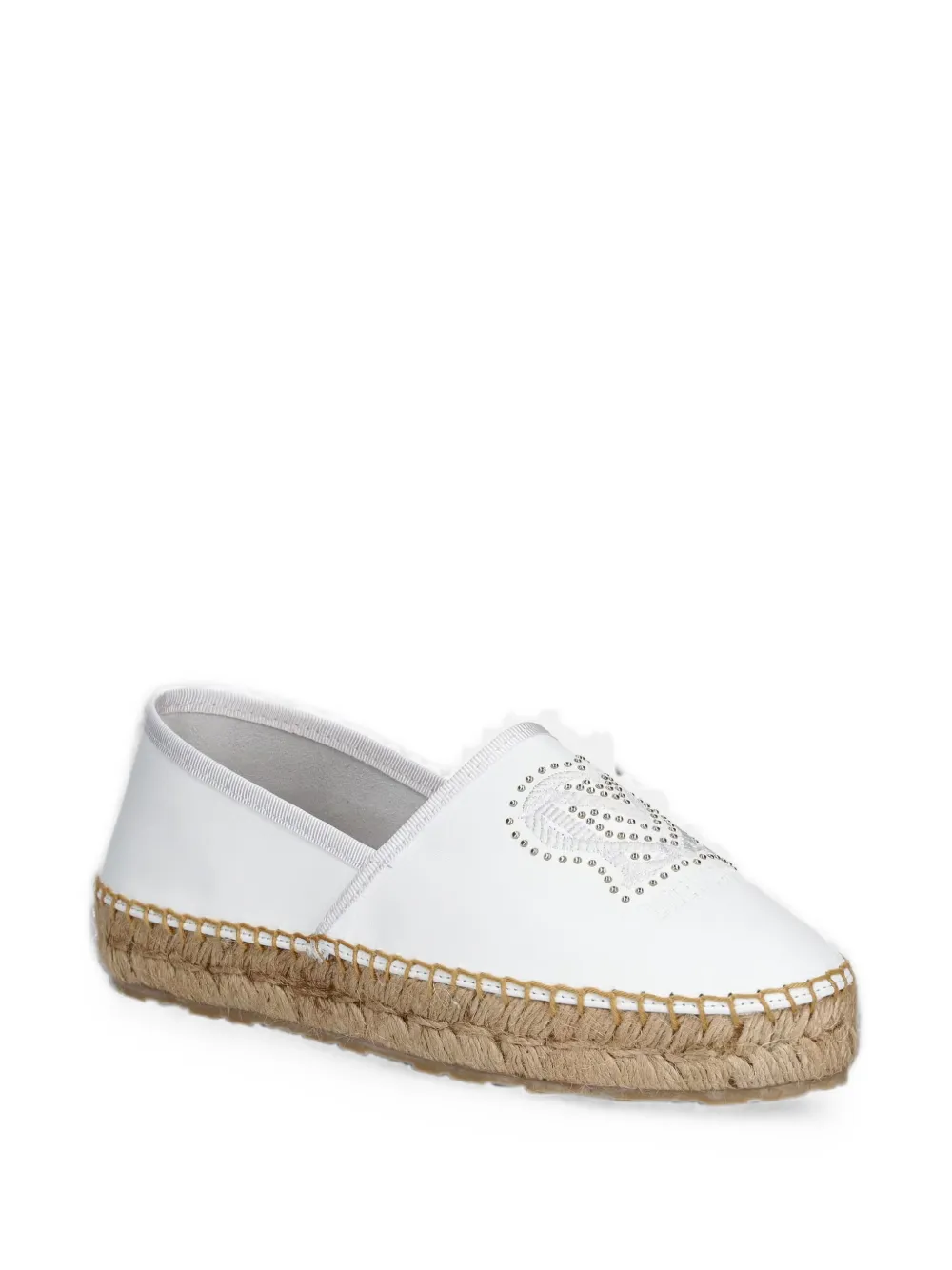 Love Moschino Verfraaide espadrilles Wit