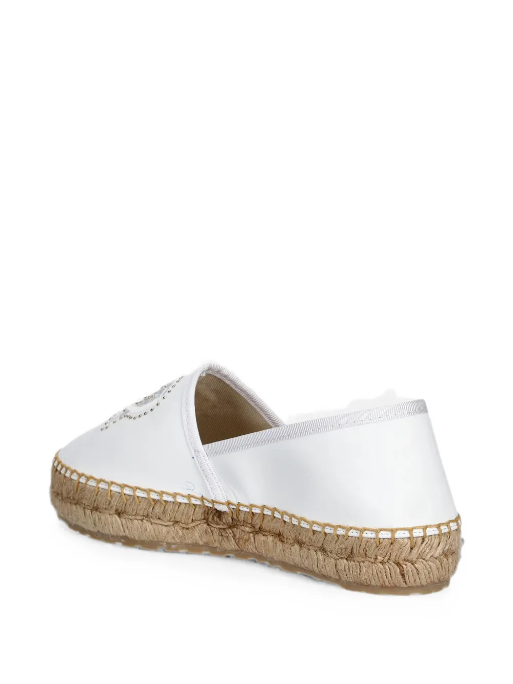 Love Moschino Verfraaide espadrilles Wit