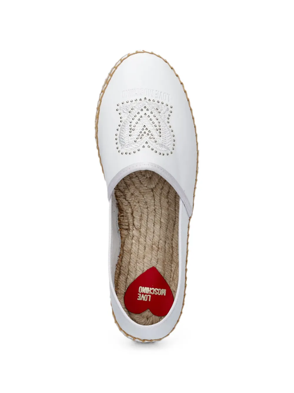 Love Moschino Verfraaide espadrilles Wit