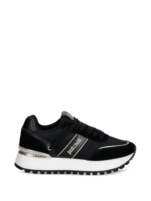 Just Cavalli tenis con paneles y logo estampado