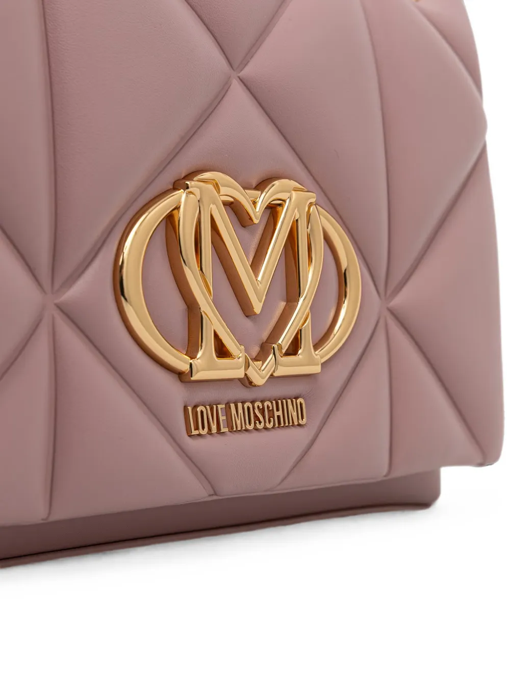 Love Moschino Crossbodytas met logoplakkaat Roze