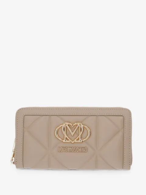 Love Moschino portefeuille matelassé à plaque logo