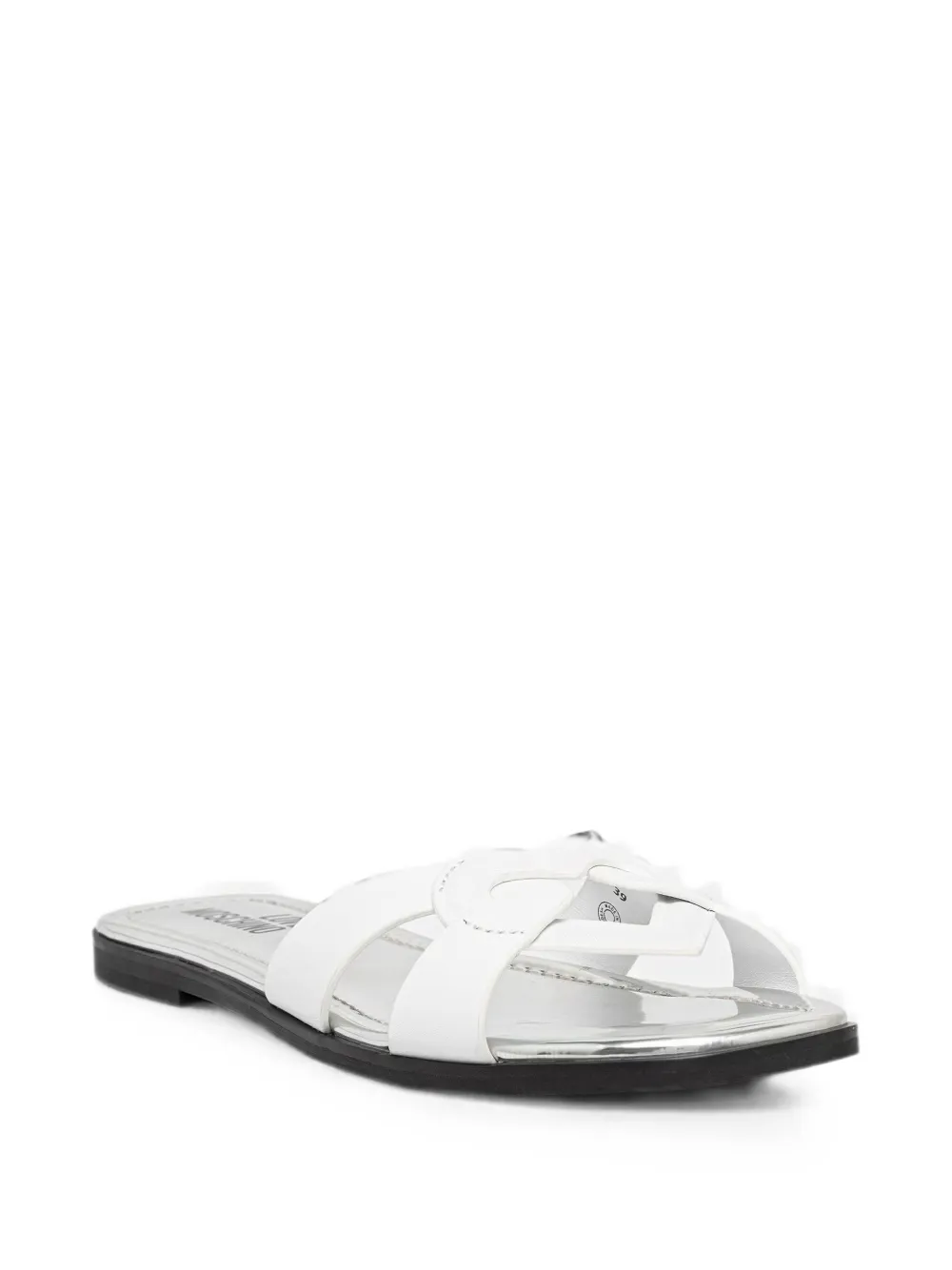 Love Moschino heart-motif sandals Wit
