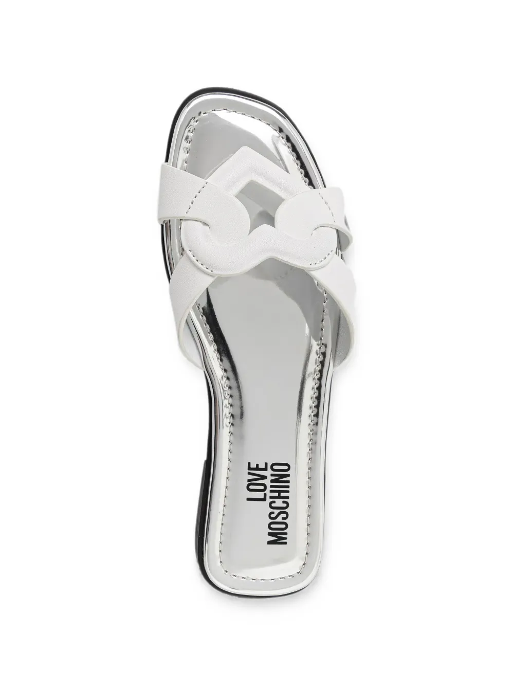 Love Moschino heart-motif sandals Wit