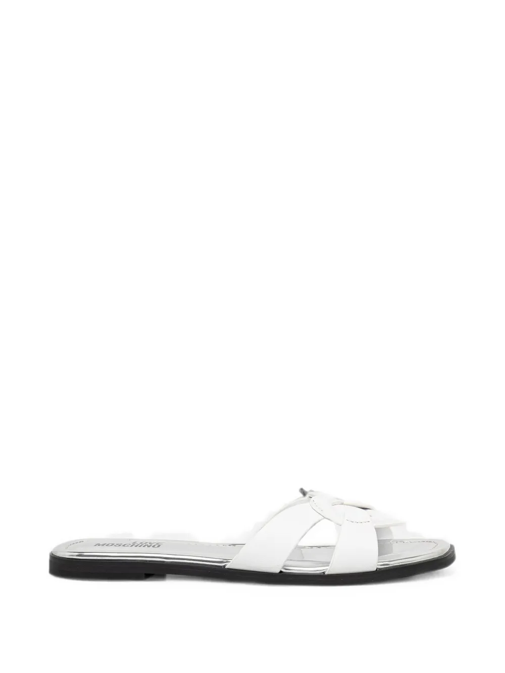 Love Moschino heart-motif sandals - Bianco