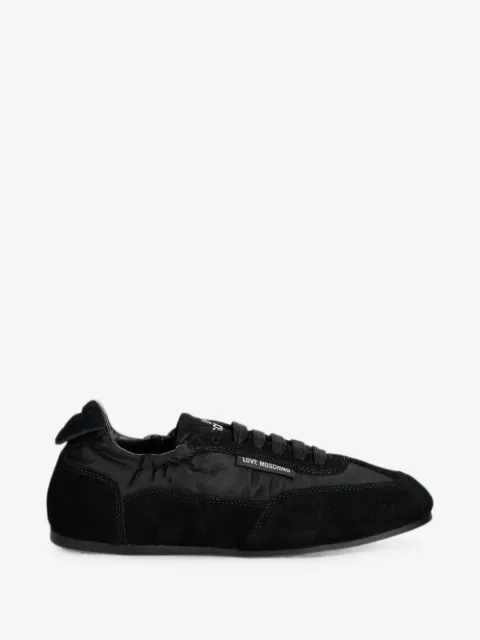 Love Moschino suede-panelled logo-tag sneakers