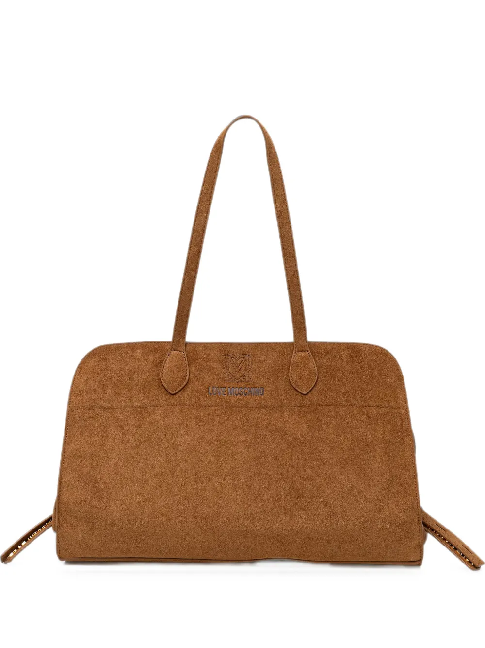Love Moschino logo-debossed tote bag - Marrone