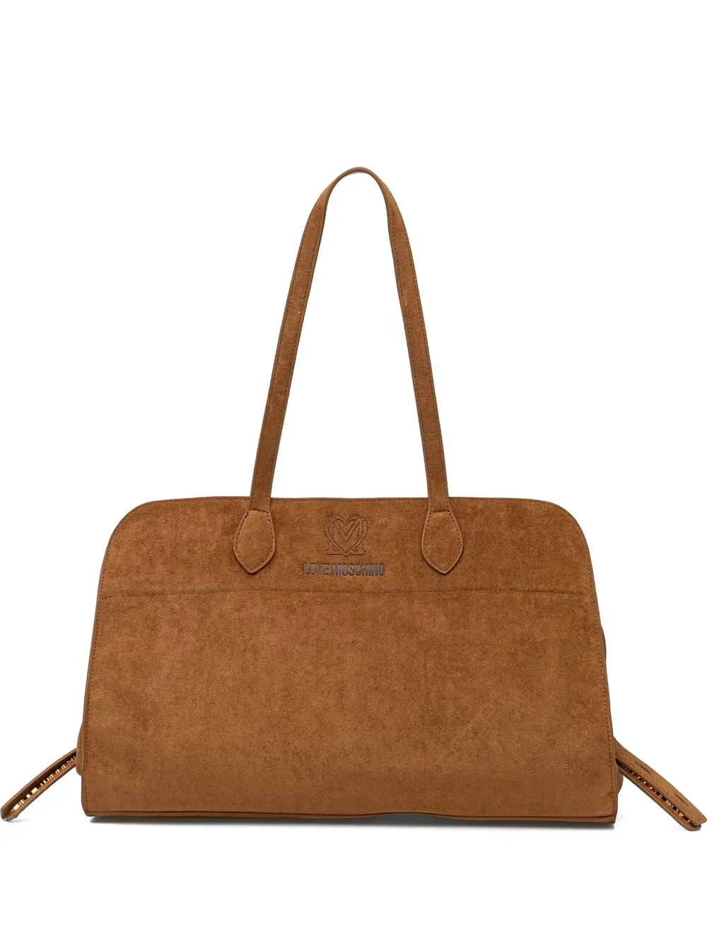 Love Moschino logo-debossed tote bag - Marrone