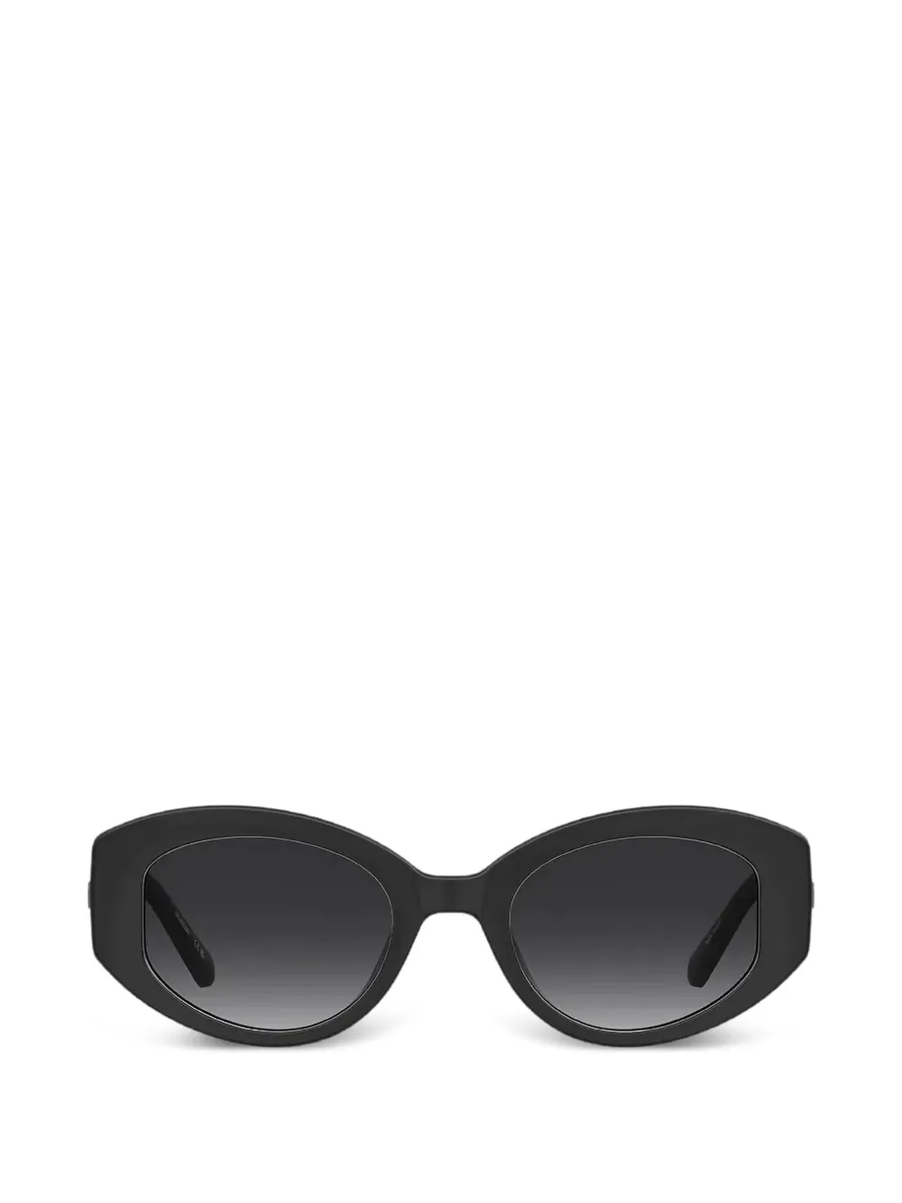 Love Moschino logo-plaque geometric-frame sunglasses - Nero
