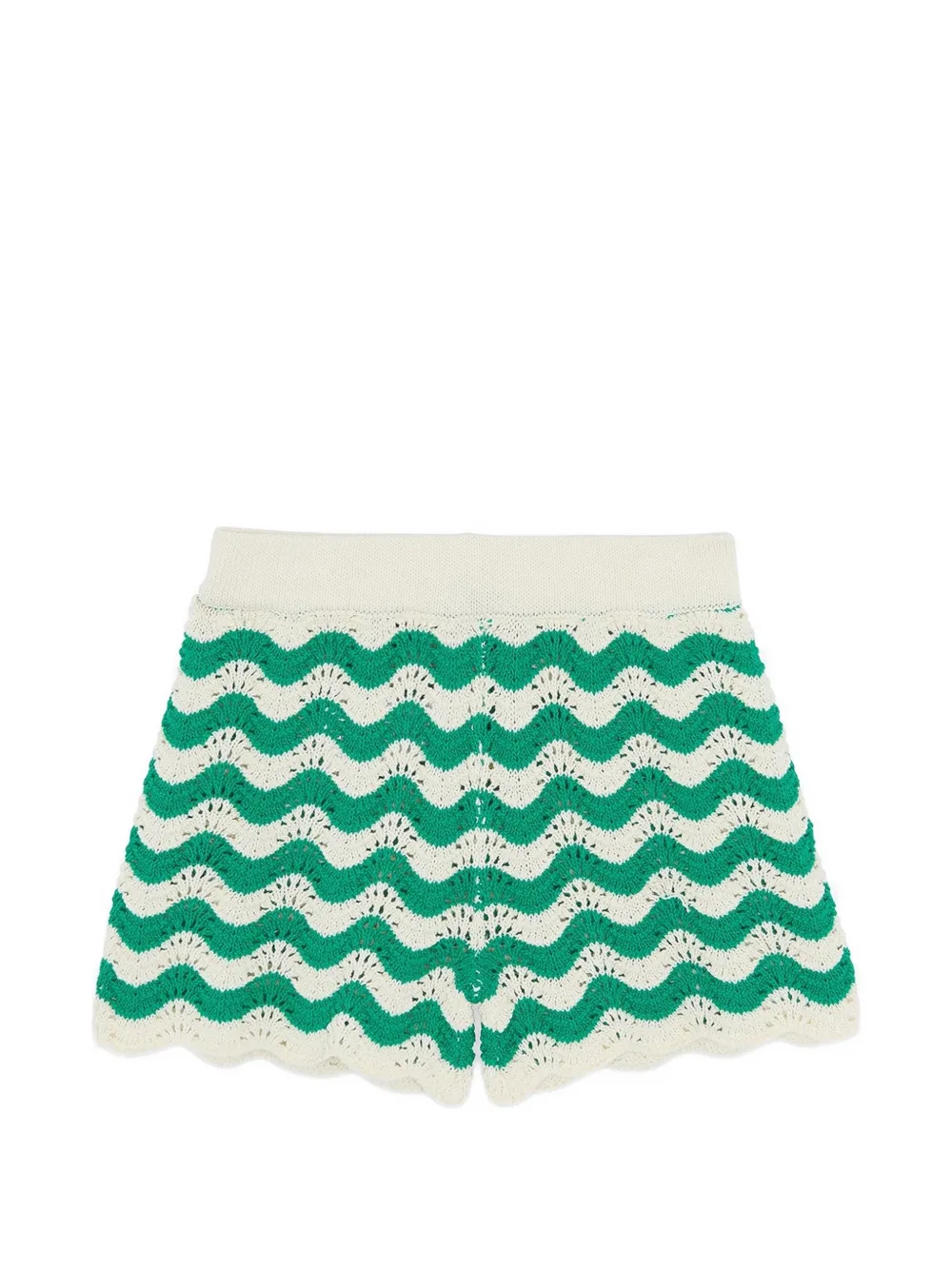 Bonton Nine zigzag knit shorts - Toni neutri