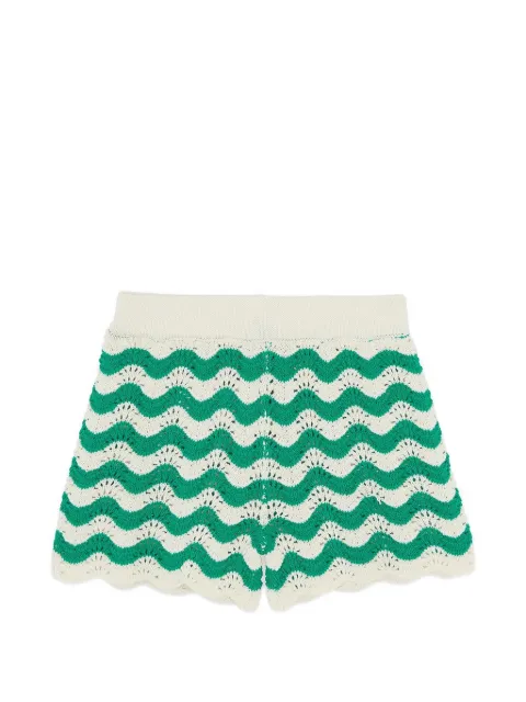 Bonton Nine zigzag knit shorts