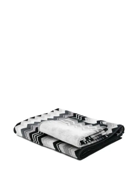 Missoni Home Giacomo zigzag-pattern towels (set of two)